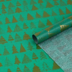 Упаковочная бумага на Новый год тишью «Ёлочки», 50?70 см (комплект 20 шт)
