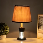 Лампа настольная «Луиза» 1×40 Вт Е27 1×5 Вт LED черный/шоколад 25×25×43 см - Фото 2