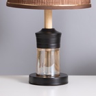 Лампа настольная «Луиза» 1×40 Вт Е27 1×5 Вт LED черный/шоколад 25×25×43 см - Фото 4