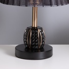 Лампа настольная «Клаудия» 1×40 Вт Е27 1×5 Вт LED черный/прозрачный 21×21×34 см - Фото 4