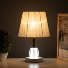 Лампа настольная «Клаудия» 1×40 Вт Е27 1×5 Вт LED белый/прозрачный 21×21×34 см - Фото 2