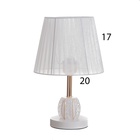 Лампа настольная «Клаудия» 1×40 Вт Е27 1×5 Вт LED белый/прозрачный 21×21×34 см - Фото 6
