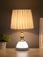 Лампа настольная «Ким» 1×40 Вт Е27 1×5 Вт LED белый/золото 23×23×40 см - Фото 2
