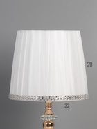 Лампа настольная «Ким» 1×40 Вт Е27 1×5 Вт LED белый/золото 23×23×40 см - Фото 4