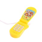 УЦЕНКА Музыкальный телефон «Зверюшки», русская озвучка, световые эффекты, работает от батареек, МИКС - Фото 4