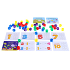 УЦЕНКА Обучающий набор «Кубики-конструктор: учимся считать» с заданиями, 50 кубиков, по методике Монтессори - Фото 2