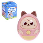 УЦЕНКА Музыкальная игрушка «Котик-неваляшка», звук, свет, розовая 10766984
