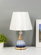 Лампа настольная «Ева» 1×40 Вт Е27 1×4 Вт LED золото/синий 25×25×42 см - Фото 7