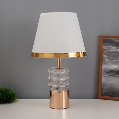 Лампа настольная «Паулина» 1×40 Вт Е27 1×5 Вт LED золото 25×25×43 см