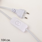 Лампа настольная «Паулина» 1×40 Вт Е27 1×5 Вт LED золото 25×25×43 см - Фото 5