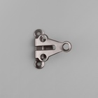 Крючок для брюк и юбок, медь, 2×2 см, 2 шт., цвет чёрный никель - Фото 2