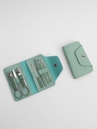 Набор маникюрный, 7 предметов, в футляре, ментоловый - Фото 3