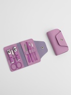 Набор маникюрный, 7 предметов, в футляре, сиреневый - Фото 3