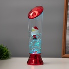 Лава лампа «Дед мороз» LED 3хААА, USB красный 6,5х8х23,7см - фото 5283215