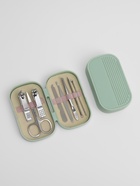 Набор маникюрный, 8 предметов, в пластиковом футляре, зелёный - Фото 3