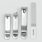 Набор маникюрный, 4 предмета, в раздвижном футляре, бежевый - Фото 4