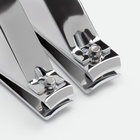 Набор маникюрный, 4 предмета, в раздвижном футляре, бежевый - Фото 5