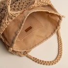 Сумка женская SL Home, ручное плетение, хлопок, длина ручек 15 см, 40×32 см - Фото 5