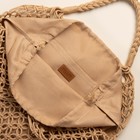 Сумка женская SL Home, ручное плетение, хлопок, длина ручек 15 см, 40×32 см - Фото 6