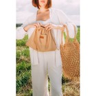 Сумка женская SL Home, ручное плетение, хлопок, длина ручек 15 см, 40×32 см - Фото 9