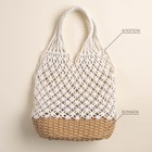 Сумка женская SL Home, ручное плетение, хлопок, 27×48 см - Фото 2