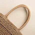 Сумка женская SL Home, ручное плетение, хлопок, длина ручек 18.5 см, 40×27 см - Фото 3