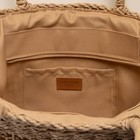 Сумка женская SL Home, ручное плетение, хлопок, длина ручек 18.5 см, 40×27 см - Фото 4