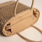 Сумка женская SL Home, ручное плетение, хлопок, длина ручек 18.5 см, 40×27 см - Фото 5