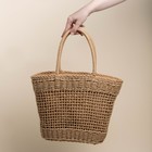 Сумка женская SL Home, ручное плетение, хлопок, длина ручек 18.5 см, 40×27 см - Фото 7