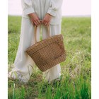 Сумка женская SL Home, ручное плетение, хлопок, длина ручек 18.5 см, 40×27 см - Фото 8