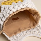 Сумка женская SL Home, ручное плетение, хлопок, кольцо 14.5 см, 30×45 см - Фото 5