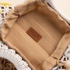 Сумка женская SL Home, ручное плетение, хлопок, кольцо 14.5 см, 30×45 см - Фото 6
