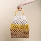 Сумка женская SL Home, ручное плетение, хлопок, кольцо 14.5 см, 30×45 см - Фото 7