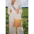 Сумка женская SL Home, ручное плетение, хлопок, кольцо 14.5 см, 30×45 см - Фото 9