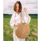 Сумка женская SL Home, ручное плетение, хлопок, длина ручек 30 см, 45×43 см - Фото 8