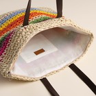 Сумка женская SL Home, ручное плетение, хлопок, длина ручек 28 см, 41×40 см - Фото 4