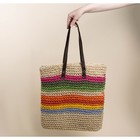 Сумка женская SL Home, ручное плетение, хлопок, длина ручек 28 см, 41×40 см - Фото 8