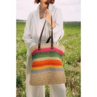 Сумка женская SL Home, ручное плетение, хлопок, длина ручек 28 см, 41×40 см - Фото 9