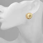 Серьги металл «Атмосфера», круг, сфера, цвет золото - Фото 4