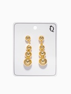 Серьги пластик «Бусины» на уменьшение, цвет золото - Фото 4