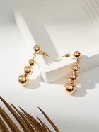 Серьги пластик «Бусины» на уменьшение, цвет золото - Фото 3