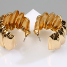 Серьги металл «Абстракция» крыло, цвет золото - Фото 2