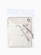 Серьги металл «Крест и цепочка» плетение, цвет серебро - Фото 8