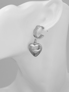 Серьги пластик «Сердца» объёмные, цвет серебро 10478925 - фото 16247558