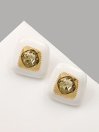 Серьги ассорти «Абстракция» ромб, цвет белый в золоте  (артикул 10478933)  большой выбор товаров оптом и в розницу по низким ценам с доставкой