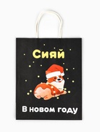 Пакет крафт, "Сияй", 27 х 21 х 11 см - фото 809234052 Пакет крафт, "Сияй", 27 х 21 х 11 см - фото 809234052