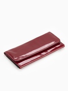 Кошелёк женский на магните, 19.5×2.5×9 см, лаковый, бордовый - Фото 6