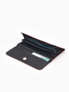 Кошелёк женский на магните, 19.5×2.5×9 см, лаковый, бордовый - Фото 3