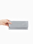 Кошелёк женский на магните, 19.5×2.5×9 см, лаковый, серый - Фото 3