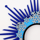 Ободок новогодний карнавальный «Сказочная зима» - Фото 3